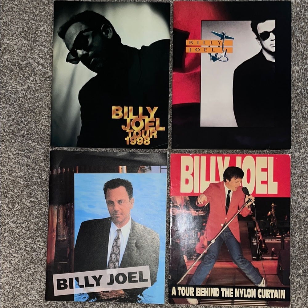 (4) Billy Joel Tour Programs